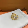 Anello LW per uomo GRANDE per coppia donna Placcato in oro con diamanti Anelli vintage di qualità T0P riproduzioni ufficiali Taglia USA stile classico regali premium con scatola 009