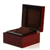 Смотреть коробки корпусы выпечка краски деревянные вины красные часы для бокса браслет кожаная подушка браслет для хранения часовых часов для часа в подарочной коробке оптом 230211