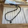 Choker Arrival Vintage Natural Black Stone Beads Chains Cross Round Geometric Necklaces For Men Women Party Delicate Jewelry