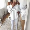 Women's Blouses Women Spring Autumn Sexy Cuff Knot Sling V-neck Loose Long Sleeve Shirt Top Blouse Clothes