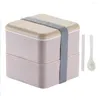 Dinnerware Sets Ableware Bowl Leakproof Lunch Containers With Cutlery Stackable Japanese Traditional Bento Box