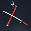 Porte-clés Anime porte-clés épée métal porte-clés fourreau porte-clés Katana boucle chaîne unisexe bijoux cadeaux