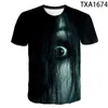 Camisetas Masculinas 2023 Verão Sadako The Grudge Pattern Terror Streetwear Moda T-shirt Menino 3D Impresso Manga Curta Homens Mulheres Crianças Legal