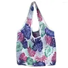 Shopping Bags 1 PC Stylish Foldable Bag Large Capacity Reusable Eco-friendly Waterproof Durable Tote Grocery