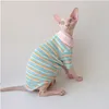 Kedi kostümleri wmxz sfenks tüysüz kıyafetler sonbahar bebek yaka pamuk alt gömlek sevimli sıcak hoodies kazak köpek evcil hayvan kedi tulum tulum