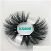 False Eyelashes 3D Mink Eyelash 25Mm 5D Natural Big Volumn Luxury Makeup Dramatic Lashes Drop Delivery Health Beauty Eyes Dhcx2