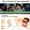 Massageador ocular JXP 3D Massageador de olhos com vibração de calor máscara para dormir copos Airbag inteligente compactar olhos elétricos Máquina de fadiga de massagem 230211
