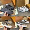 Män Kvinnor Fritidsskor Vintage Sneakers Sneaker med låga toppar Designer Sneaker Läder Randigt mönster Sneakers Canvas Mocka Sko