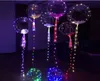 10setlot 18 Inch Luminous Led Balloon 18 Transparent Balloon String Lights Round Bubble Helium Balloons Kid Wedding Decoration