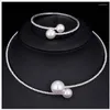 Ras du cou luxe strass perle ouverture collier collier pour femmes mode coréenne tour de cou chaîne fête bijoux Envio Gratis