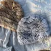 Beanies Beanie/Skull Caps Gifts Winter Warm Fur Luxe hoeden Sneeuwdik Natuurlijke Skullies Fluffy Delm22