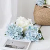 Decorative Flowers Artificial Silk Hydrangea Wedding Christmas Garland Material Decorations Vases For Home Outdoor Garden Fake Plants Leaf