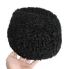 Gorro Feio/crânio Caps Homens de inverno Men de pele de carneiro de pele de carneiro de pele de bombardeiro moda de luxo quente lã autêntica chapéus à prova de vento ao ar livre Papai Presente Oliv22