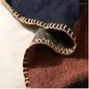 スカーフポンチョケープ女性冬のスカーフショールレディヴィンテージ格子縞のブランケットニットラップカシミア女性エチャルペパシュミナYG093