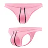 Majaki 8pcs Mens Niski Rise Ice Silk Sexy Mini Thong Bikini Briefs Transpare Mężczyzn Miękkie wygodne wesoły