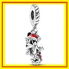 Real 925 Sterling Silver 2022 Charms Bead Snowman Santa Dangles Fit Original Pandora Bracelets Jewelry