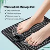 Masseur de pieds Télécommande EMS Masseur de pieds Pad Pulse Physiothérapie Micro-courant électrique Tapis de massage des pieds Stimulateur musculaire Soulager la douleur 230211