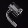USA glasvattenpipor 25 mm OD Flat Top quartz banger 5 mm klar botten 10 mm 14 mm 18 mm kvinnlig kvartsspik för glasriggar