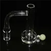 14MM OD Smoking Banger Nail Tower Terp Slurper Quartz Banger Nail met Quartz Pillar/Glass Cap Glow in the dark voor Dab Rigs Waterleidingen