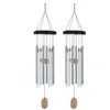 Decorative Figurines 2 Pcs Solar Wind Chimes With Variable Colors Waterproof LED 8 Tubes On The Outside Commemorative