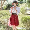 Roupas étnicas Verão Mulher Japonesa Vestido Tradicional Bordado Moda Antiga Kimono Meninas Estilo Roupas Roupas Lace Up Saia