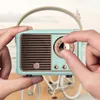 Portable Speakers Wireless Stereo Retro Hifi Bluetooth V5.0 Vintage Full-range 50HZ-20KHZ Travel Music Player