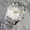 Armbandsur 39mm NH35A Palm White Yellow Dial Automatic Selfwinding Men's Watch Jubilee Band Luminous Screw Crown Hand