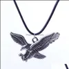 Pendanthalsband Eagle Wings Tortoise Elements Feminino CLAVICLE CHEAND LￄDER PENDANTS uttalande Nackdel Drop Leverans smycken DHCK3