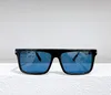 999 óculos de sol retangular para homens Shiny Black/Grey Shades Sun Glasses Sunnies Shades Occhiali da Sole Sole Outdoor UV400 Protection Eyewear com caixa