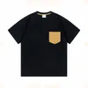 Designer Men Dames Designer T-shirt Heren Fashion Plaid Print T-stukken met pocket koppels kleding maat xs-l