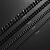 Chains 3.5mm/5mm/7mm/9mm Thickness Stainless Steel Cuban Curb Link Chain Necklace For Men Boys Silver Gold Black Color 14 To 30 Inches