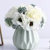 Decoratieve bloemen Noordse pioenro -boeket ANEMONE Wedding Bridal Silk Artificial Diy Home Decor