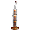 Ny ankomst orange triangel armträd perc hookah bong böjd halsglas bongs dab rigg rökare bubbler oljerigor 14mm fogskål