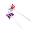 Flashing Hair Braid Butterfly Led Glowing Luminous Hairpin Novetly Hairs Ornament Girls Light Toys Party Christmas Gift Drop Deliver Dhemz