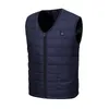 Gilets pour hommes Veste sans manches chauffante pour hommes Léger Chargement USB Chauffant Gilet pour femmes Manteau électrique en coton