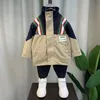 Kinder Designerjacke Windjacke Frühling Herbst Streifen Junge Reißverschlussjacken Kindermantel