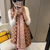 Luxury cashmere scarf high-end women's autumn and winter thickened warm outdoor shawl bib fashion classic