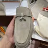 Дизайнер Loropiana Walk Shoes 2023 Весна и осень повседневная женская обувь лефу из матовая кожа плоская единственная обувь LP LP