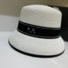 Projektant Sun Bucket Hat Women Słomka Sunmmer Visor Hats Ladies Luksusowa plażowa kapelusz męska czapka baseballowa czapki maski czapki Casquette 2302146bf
