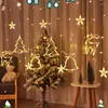 Strings Christmas Led String Lights 220V Outdoor Xmas Party Decoration Holiday voor binnenshuis gordijnkapamber