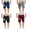 Herrsportbyxor tr￤nar kroppsbyggande sommar shorts tr￤ning fitness gym kort byxor dragsko elastisk midja springa m￤n pant varum￤rke logotyp