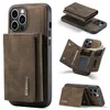 2 in 1 Detachable Magnetic Flip Phone Cases for iPhone 14 13 12 11 Pro Max XR XS 7 8 Plus SE2 SE3 Durable Multiple Card Slots Leather Wallet Kickstand Protective Shell