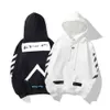 22-23SS Mens Off Designer White Hoodie Sorto Menino Mulheres Capuz de Capuz de Manga Longa Compolpeira de Streetwear de Streetwear