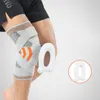 ボディブレースはダブルストラップスポーツ膝乳房メンズシリコンバスケットボール膝乳細いメニスコ保護通気性サイクリングスポーツ保護ギアをサポートしています