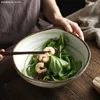 Cuencos con personalidad Irregular, cuenco japonés para sopa, ensalada de frutas, características del hogar de cerámica, suministros grandes y sencillos para mesa de comedor