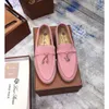 Desiner Loropiana schoenen online LP lefu schoenen dames zomerschoenen dragen luie schoenen Britse stijl echte lederen retro erwten schoenen dames single schoenen comfort flats