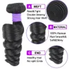 Lace s DOMINO Loose Wave Bundles For Women Brazilian Human Hair Deep Curly Bundle Remy 134 Pcs Natural Black s 230214