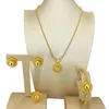 Necklace Earrings Set Yuminglai Beautiful Jewelry Brazilian For Women Dubai Gold Plated Pendants Sets FHK14261