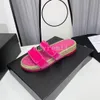 Velvet Sandallar Kenevir Halat Çim Sandal Kadın Terlik Örgü Yaz Platformu Alfabe Deri Kadın Moda Ayakkabı Dantel Yukarı Balıkçı S4781497