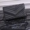 Fashion Designer Woman Bag Women Shoulder Bag Handbag Purse Original Box Leather Cross body Black Chain